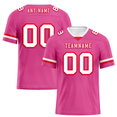 Custom Pink Classic Style White Personalized Authentic Football Jersey FBJ02-bc0f00b